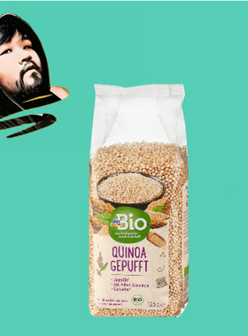 德国直邮【全场满300包邮】dm bio有机藜麦米花125g