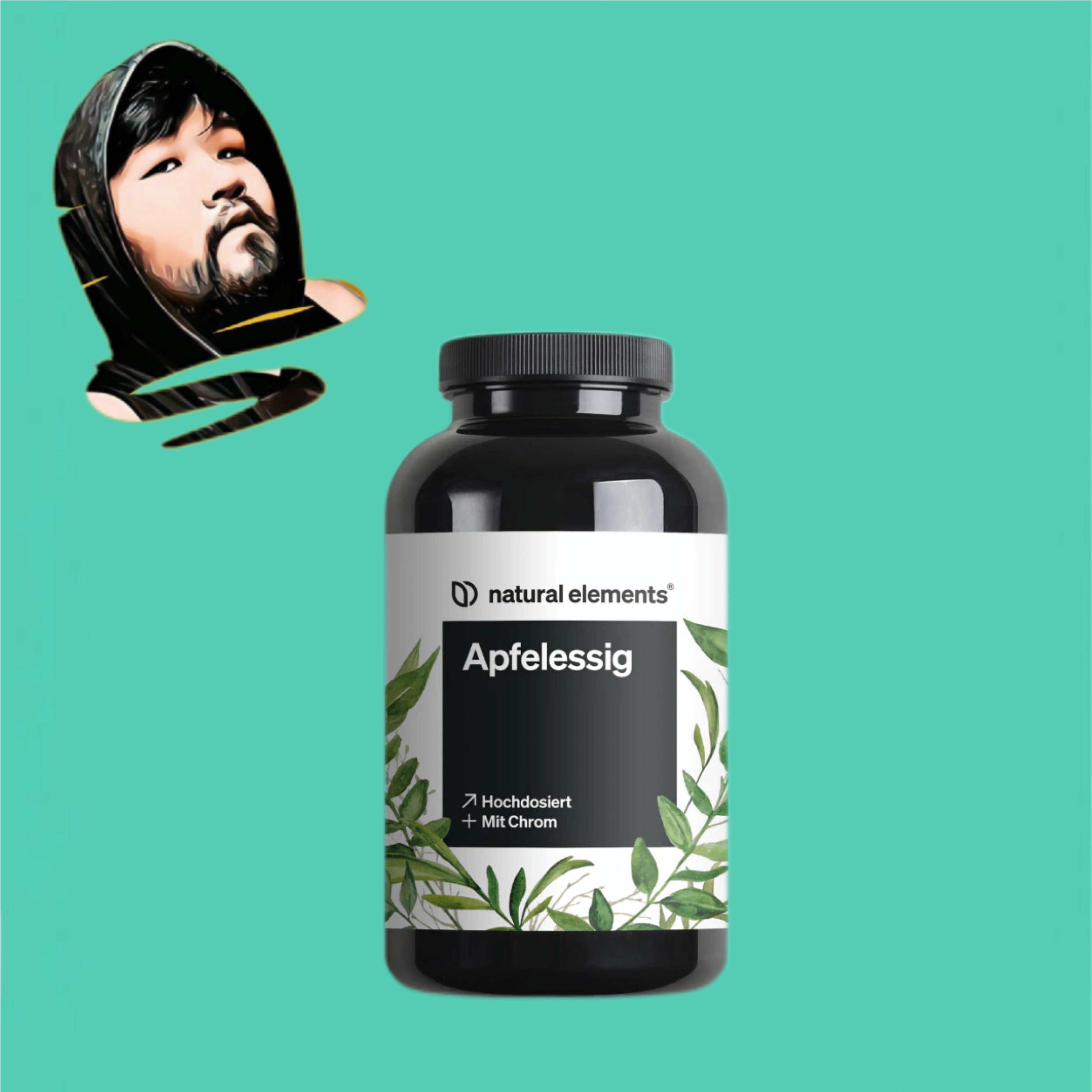 德国直邮【全场满300包邮】Natural elements浓缩苹果醋囊粒180粒