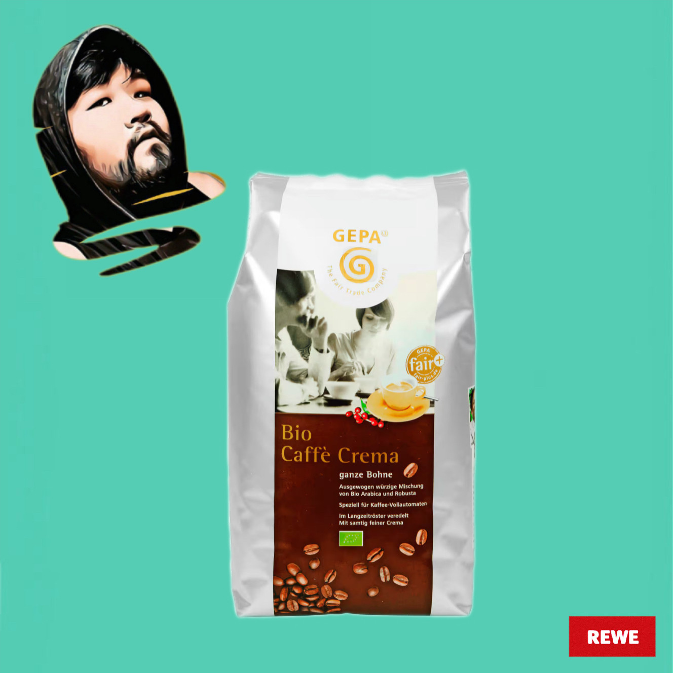 德国直邮【全场满300包邮】GEPA奶油咖啡豆1kg