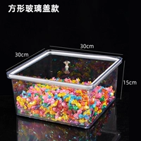 Коробка уплотнения 30*30*15+стеклянная крышка