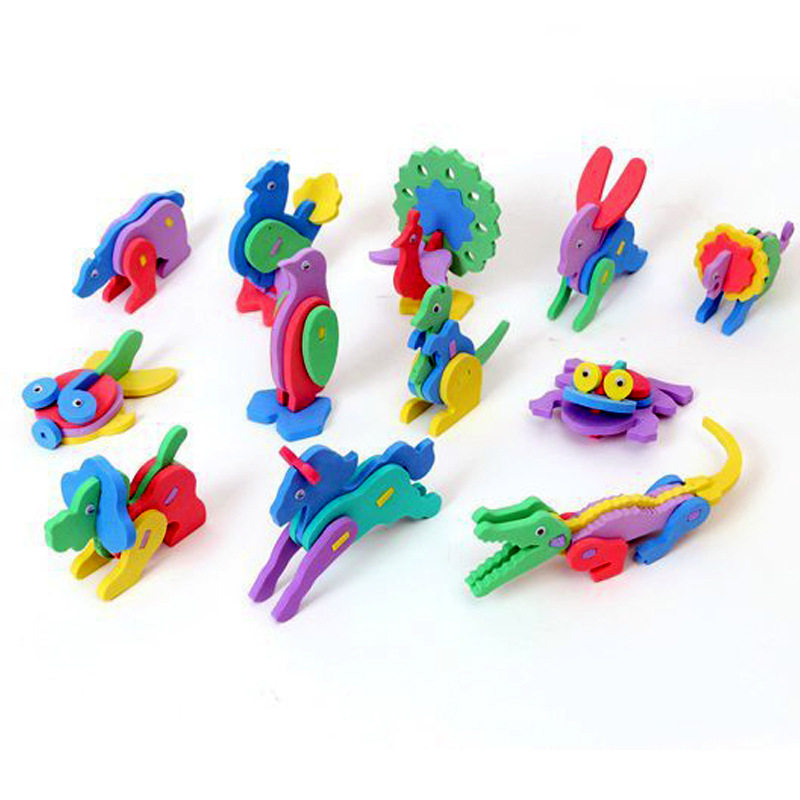 EVA环保3D拼图立体小动物拼模 儿童益智DIY手工制作贴画拼装玩具|msdalam kategori Toy/bayi/teka-teki/blok bangunan/model, manik/teka-teki/Pasangan/pemasangan/Pukul mainan, teka-teki/teka-teki - dari Buy2taobao.com untuk memberikan perkhidmatan ejen Taobao profesional membeli