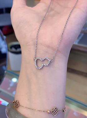 小葫芦s925纯银镶钻项链女款轻奢小众锁骨链高级感颈链配饰品礼物