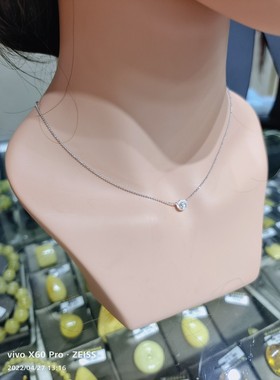 兴亚福纯银项链 闪珠链 转运珠 套链 银套链 纯银转运珠项链