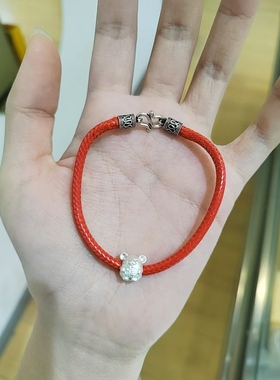 纯银福字卡通生肖小众简约款手链