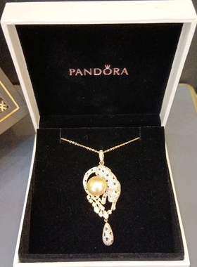 纯银海水珍珠项链吊坠女款时尚百搭复古挂件