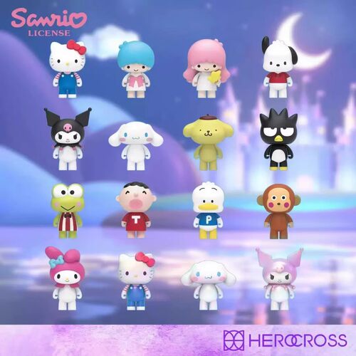 三丽鸥家族伴伴联萌盟公仔大娃手办盲盒酷洛米大耳布丁狗美乐蒂