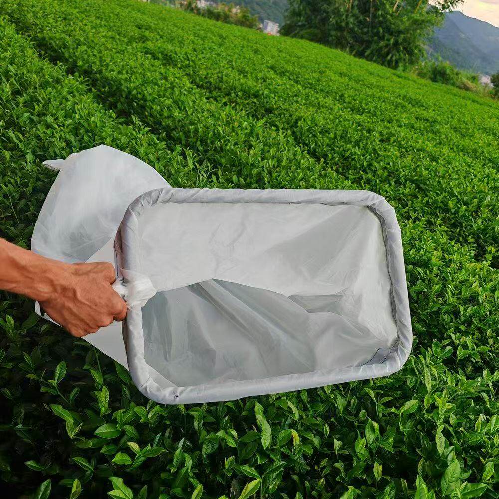 单人电动采茶机专用袋子集叶布袋加厚透气强韧袋茶叶收集袋采茶袋