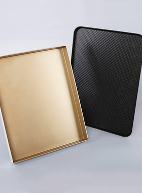 三能烤盘长方形铝制不沾波纹铝合金烤盘商用烤箱家用SN1314多功能