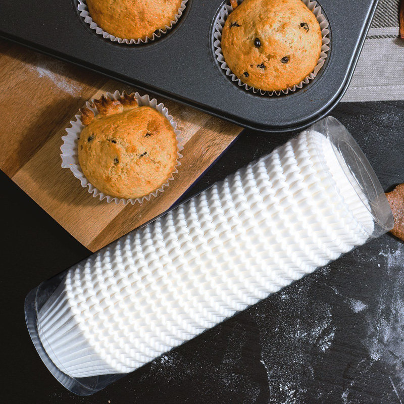 蛋糕纸杯中号油力士4737一次性纸托雪媚娘马芬杯耐高温巴斯克防油