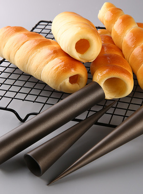 三能不沾丹麦螺管SN42124牛角包酥可颂面包模具奶油号角41655