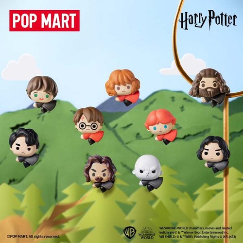 正品泡泡玛特萌粒popbean哈利·波特飞行系列手办公仔潮流可爱玩