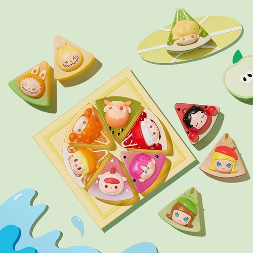 POP MART泡泡玛特果切拼拼系列萌粒潮流玩具手办摆件公仔popbean