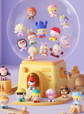 一颗包邮泡泡玛特萌粒popbean经典坐姿系列公仔车载玩具摆件送胶