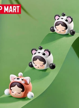 泡泡玛特POPBEAN泡泡萌粒成都城市限定SKULLPANDA熊猫拍档系列