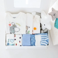 Đồ sơ sinh hộp quà cho bé sơ sinh mùa xuân và mùa hè cotton quần áo một mảnh hafu quà trăng rằm - Bộ quà tặng em bé shop đồ trẻ sơ sinh