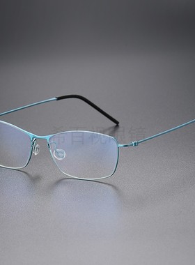 纯钛4.8gTT系列5510女款知性简洁超轻眼镜框架丹麦无螺丝设计风格