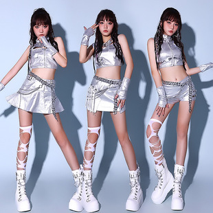 性感甜酷舞蹈服韩舞服装 kpop女团打歌服 套装 爵士舞演出服2024新款