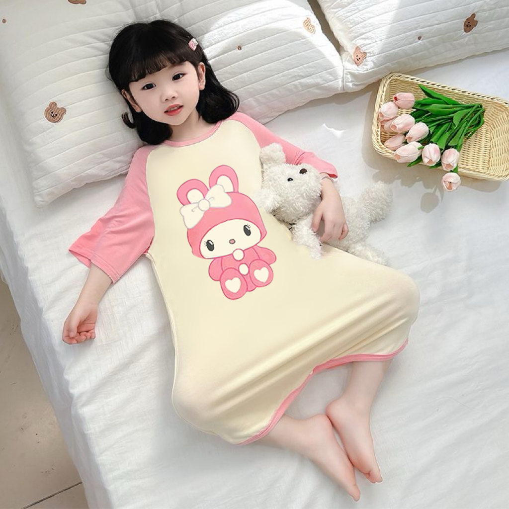 儿童睡裙夏季薄款冰丝女童宝宝