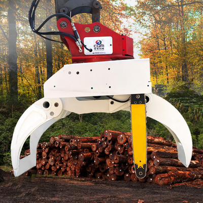 挖掘机抱夹锯属具工厂直售