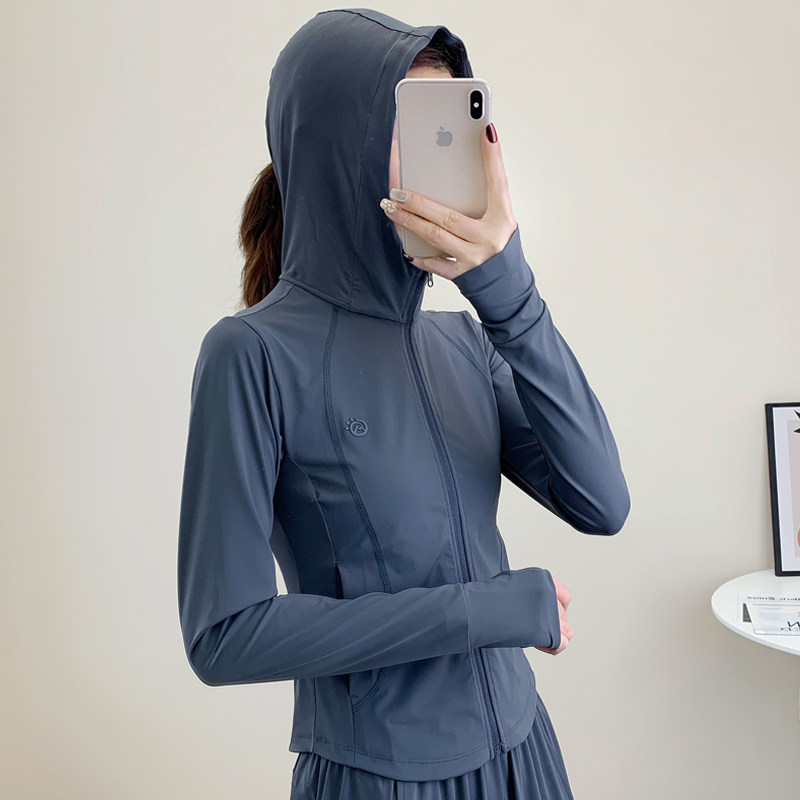 探拓女冰丝防晒短款显瘦外套