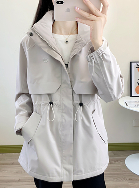 探拓加绒冲锋衣女秋季新款户外防风防水外套中长款保暖休闲服装