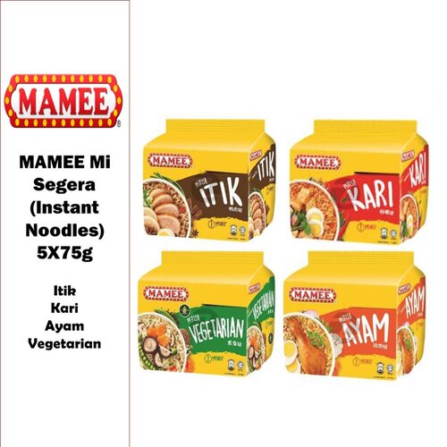 马来西亚原装代购mamee 妈咪方便面 冬阴功 干捞面 杯面 亚参叻沙