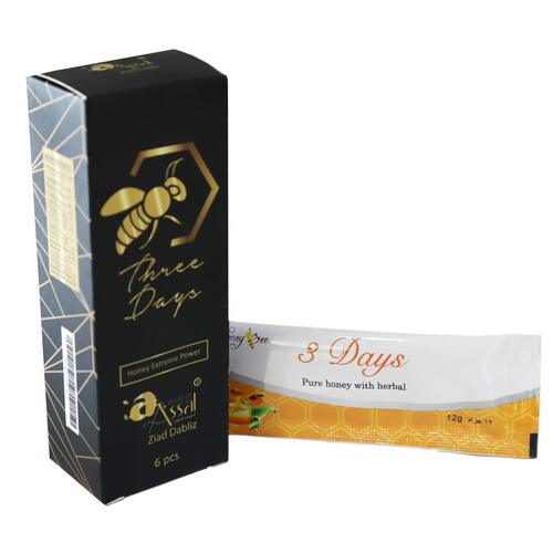 拼邮/直邮马来西亚男士三日3DAY ASSAL强效蜂蜜 (12克 x 6袋)补品