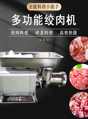 伟宇拓商用电动绞肉机灌肠机