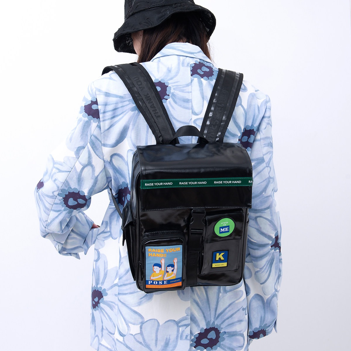 kiitos原创小众mini双肩包女时尚休闲出街背包潮流防水电脑包学生,箱包皮具/热销女包/男包,双肩背包,淘宝优惠券,粉丝福利购,淘宝优惠卷