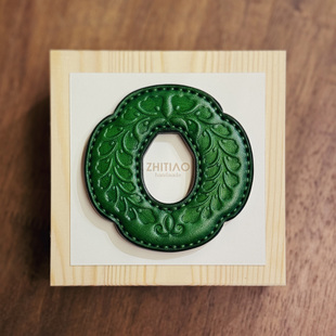 纸条手作 手工牛皮木刀锷 木刀刀锷 剑道刀镡TSUBA 隐秘之境