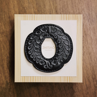 纸条手作 手工牛皮木刀锷 木刀刀锷 剑道刀镡TSUBA 隐秘之境