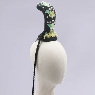 古典舞蹈头饰独舞艺考剧目采菊东篱下同款发包中国风舞台表演发饰