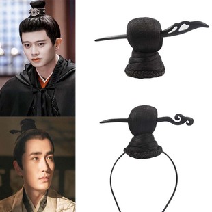 古装女扮男装假发髻男士发包侠女丸子头仙侠公子假发汉服汉唐单头