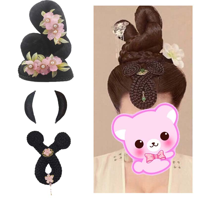 舞蹈发饰假发髻汉服头饰古典舞