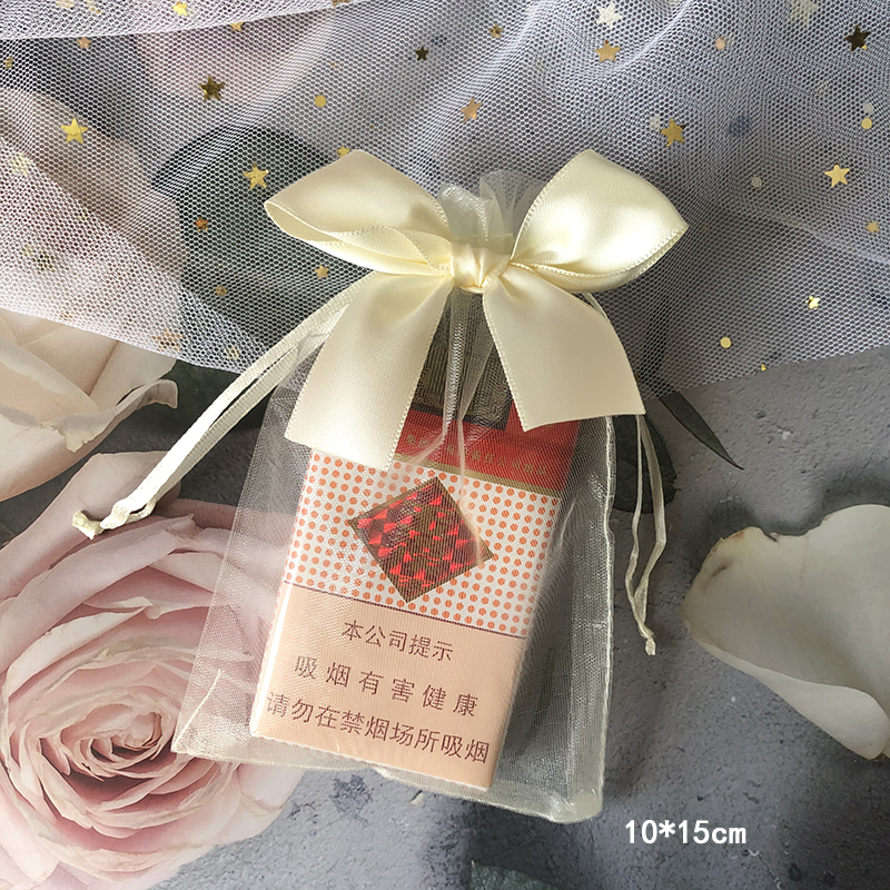 蝴蝶结纱袋蝴蝶结回礼试用装纱袋