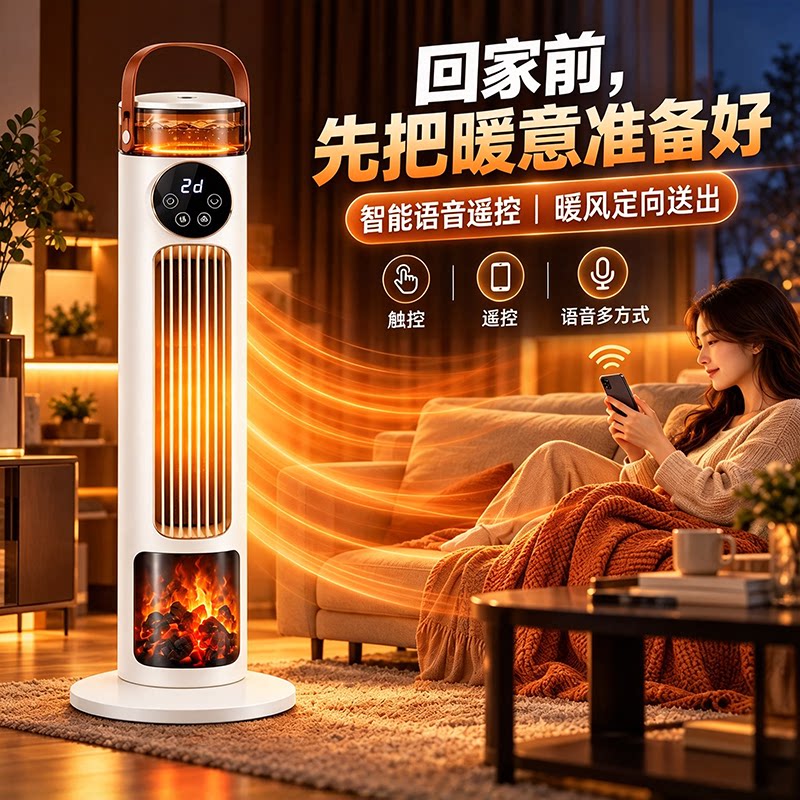 2027新款家用取暖器智能暖风机