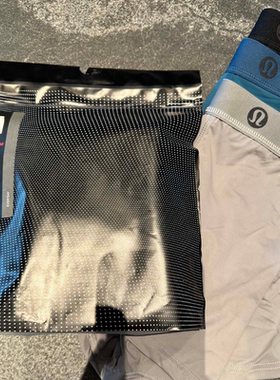 礼盒3条AIM正品lululemon男士内裤莫代尔中腰舒适运动平四角底裤