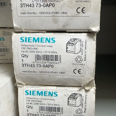 溢价-中间继电器3TH43730AP0德国