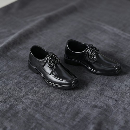 BJD6分黑色皮鞋娃衣配件