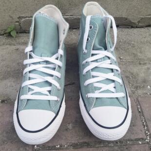 CONVERSE匡威 All Star男女运动高帮帆布鞋豆沙绿绿色A06563C