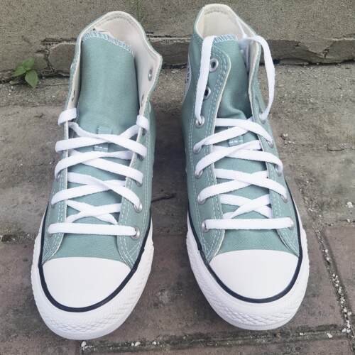 CONVERSE匡威 All Star男女运动高帮帆布鞋豆沙绿绿色A06563C