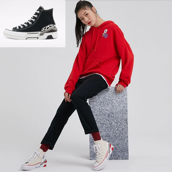 匡威cpx70厚底高帮帆布鞋