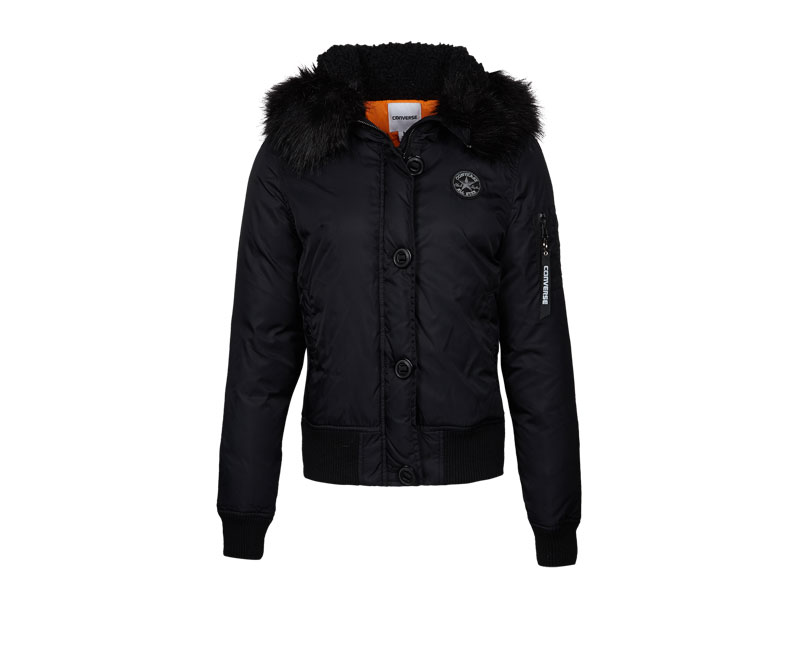 有型~Converse匡威冬女子保暖防风运动连帽羽绒服10002395-A03