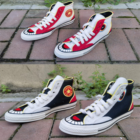 匡威休闲男女高帮限定帆布鞋