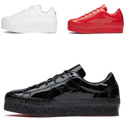 匡威小白鞋OneStar漆皮女款