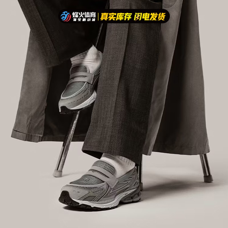 银灰低帮休闲复古一脚蹬乐福鞋