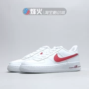 Campfire NIKE AIR FORCE 1 AF1 Giày thông thường Trắng đỏ AO2423 AV6252-100 101 - Dép / giày thường