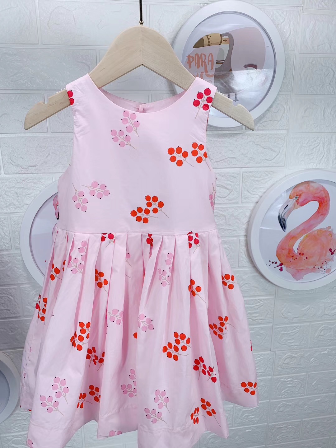 女童印花甜美连衣裙春夏新款童装