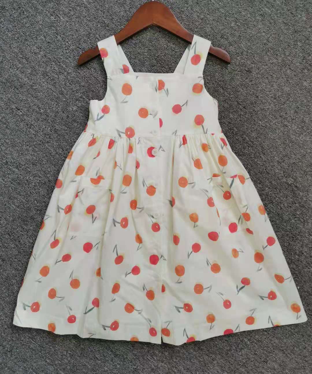 法单童装24夏装新款女大童连衣裙儿童纯棉无袖背心裙4-14岁包邮