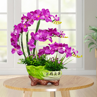 装 饰假花仿真干花室内家居摆设餐桌茶几摆件客厅塑料插花束小盆栽